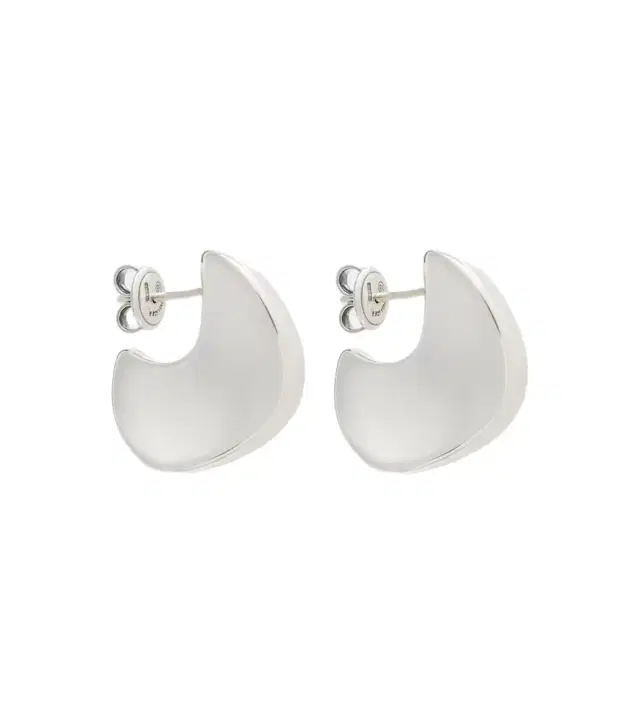 Bottega Veneta Disc Small sterling silver earrings