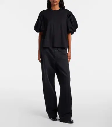 NOIR KEI NINOMIYA Puff-sleeve cotton jersey T-shirt | Thumbnail 3