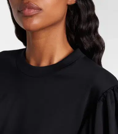 NOIR KEI NINOMIYA Puff-sleeve cotton jersey T-shirt | Thumbnail 4
