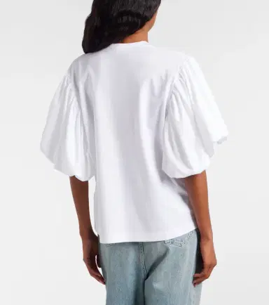 NOIR KEI NINOMIYA Puff-sleeve cotton jersey T-shirt | Thumbnail 4 NOIR KEI NINOMIYA Puff-sleeve cotton jersey T-shirt | Thumbnail 4