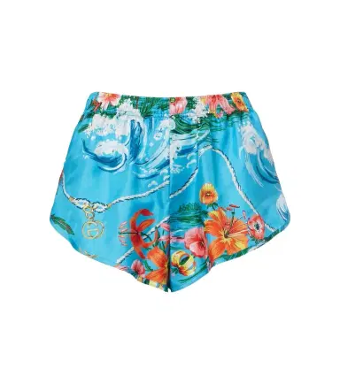 Gucci Printed silk twill shorts | Thumbnail 1 Gucci Printed silk twill shorts | Thumbnail 1