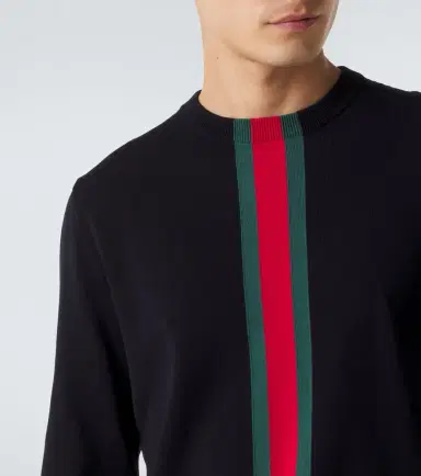 Gucci Web Stripe cotton sweater | Thumbnail 5