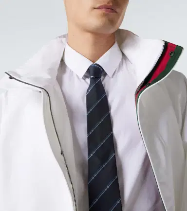 Gucci Horsebit striped silk jacquard tie | Thumbnail 2