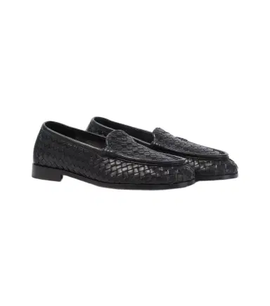 Bottega Veneta Silenzio Intrecciato leather loafers | Thumbnail 1 Bottega Veneta Silenzio Intrecciato leather loafers | Thumbnail 1