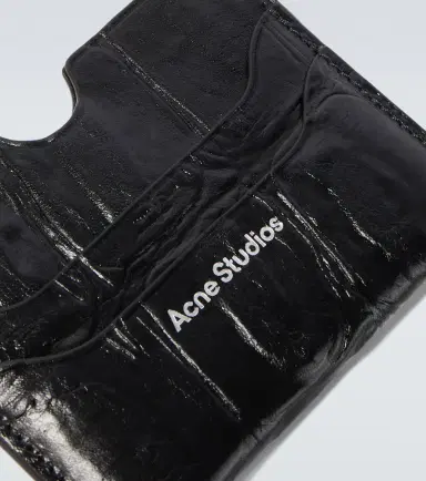 Acne Studios Croc-effect leather card holder | Thumbnail 3 Acne Studios Croc-effect leather card holder | Thumbnail 3