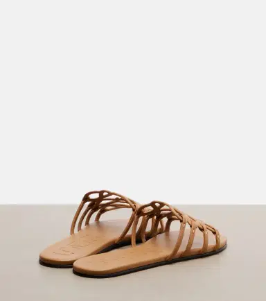 Loewe Paula's Ibiza Petal Anagram leather slides | Thumbnail 3 Loewe Paula's Ibiza Petal Anagram leather slides | Thumbnail 3