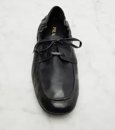 Prada Shuffle leather boat shoes | Thumbnail 2