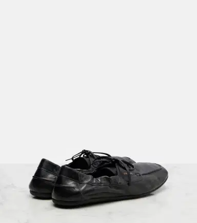 Prada Shuffle leather boat shoes | Thumbnail 3