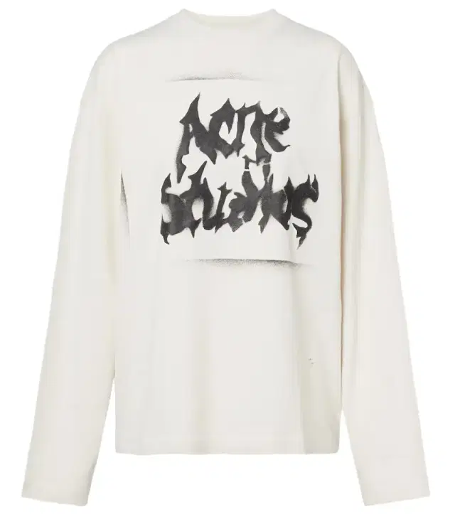 Acne Studios Logo cotton-blend jersey sweatshirt