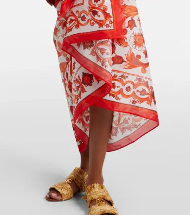 Dolce & Gabbana Majolica cotton beach cover-up | Thumbnail 3