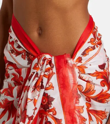 Dolce & Gabbana Majolica cotton beach cover-up | Thumbnail 4