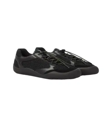 Prada Speedrock leather-trimmed sneakers | Thumbnail 1 Prada Speedrock leather-trimmed sneakers | Thumbnail 1