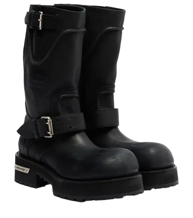 Venom leather combat boots
