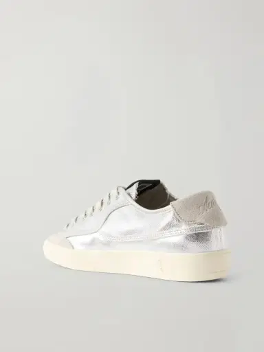 Autry Windscape Low Suede-trimmed Metallic Canvas Sneakers | Thumbnail 3 Autry Windscape Low Suede-trimmed Metallic Canvas Sneakers | Thumbnail 3