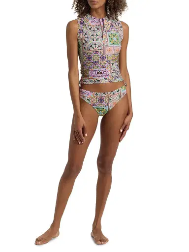 Johnny Was Women's Lanthe Print Drawstring Surf Shirt - Lanthe - Size XL | Thumbnail 2 Johnny Was Women's Lanthe Print Drawstring Surf Shirt - Lanthe - Size XL | Thumbnail 2