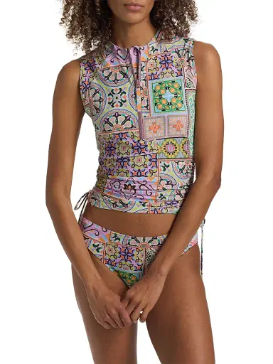 Johnny Was Women's Lanthe Print Drawstring Surf Shirt - Lanthe - Size XL | Thumbnail 3 Johnny Was Women's Lanthe Print Drawstring Surf Shirt - Lanthe - Size XL | Thumbnail 3