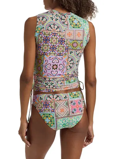 Johnny Was Women's Lanthe Print Drawstring Surf Shirt - Lanthe - Size XL | Thumbnail 4 Johnny Was Women's Lanthe Print Drawstring Surf Shirt - Lanthe - Size XL | Thumbnail 4