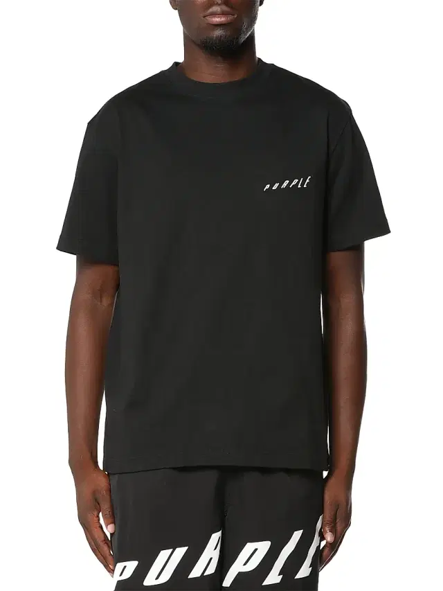 Men's Logo Cotton Jersey Crewneck T-Shirt - Black