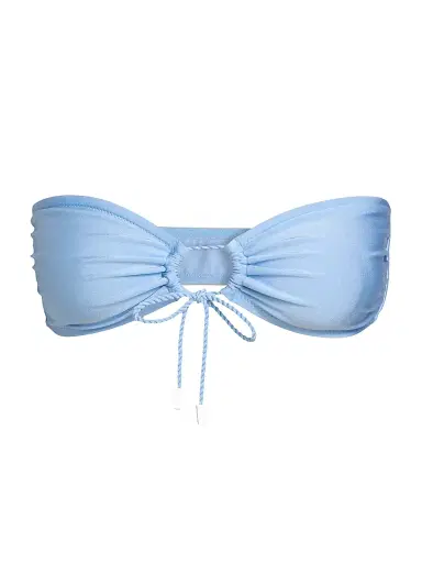 Solid & Striped Women's The Tati Tie Bikini Top - Blue Lagoon - Size Large | Thumbnail 1