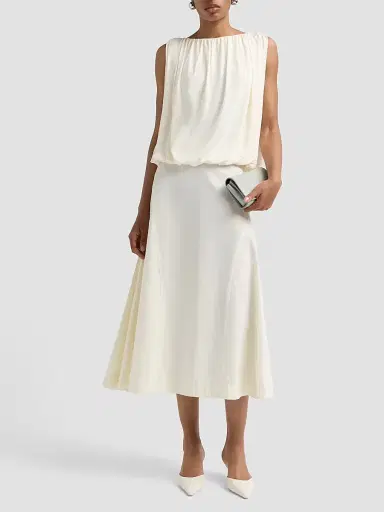Vince Women's Fay Bubble Top - Porcelain - Size XS | Thumbnail 2 Vince Women's Fay Bubble Top - Porcelain - Size XS | Thumbnail 2