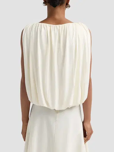 Vince Women's Fay Bubble Top - Porcelain - Size XS | Thumbnail 3 Vince Women's Fay Bubble Top - Porcelain - Size XS | Thumbnail 3