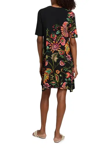 Johnny Was Women's The Janie Valley Of The Fleurs Print Dress - Valley Of The Fleurs - Size XL | Thumbnail 5 Johnny Was Women's The Janie Valley Of The Fleurs Print Dress - Valley Of The Fleurs - Size XL | Thumbnail 5