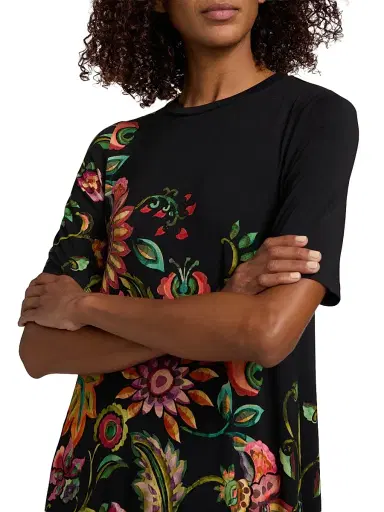 Johnny Was Women's The Janie Valley Of The Fleurs Print Dress - Valley Of The Fleurs - Size XL | Thumbnail 6 Johnny Was Women's The Janie Valley Of The Fleurs Print Dress - Valley Of The Fleurs - Size XL | Thumbnail 6