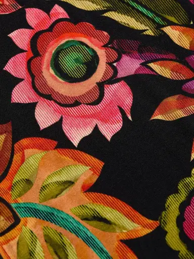 Johnny Was Women's The Janie Valley Of The Fleurs Print Dress - Valley Of The Fleurs - Size XL | Thumbnail 7 Johnny Was Women's The Janie Valley Of The Fleurs Print Dress - Valley Of The Fleurs - Size XL | Thumbnail 7