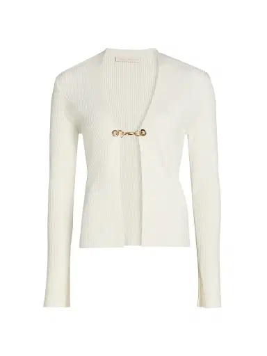 Ramy Brook Women's Chloe Ribbed Cardigan - Ivory - Size XL | Thumbnail 1 Ramy Brook Women's Chloe Ribbed Cardigan - Ivory - Size XL | Thumbnail 1