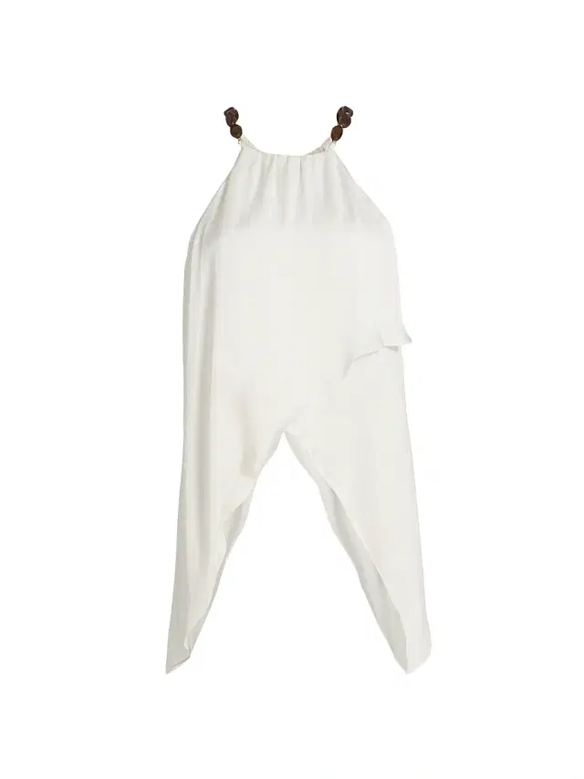 Women's Ayla Beaded Halterneck Handkerchief Top -