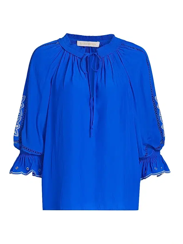 Women's Haven Embroidered Top - Capri Blue