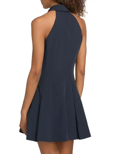 Ramy Brook Women's Donna Cotton-Blend Mini-Shirtdress - Navy - Size 14 | Thumbnail 5