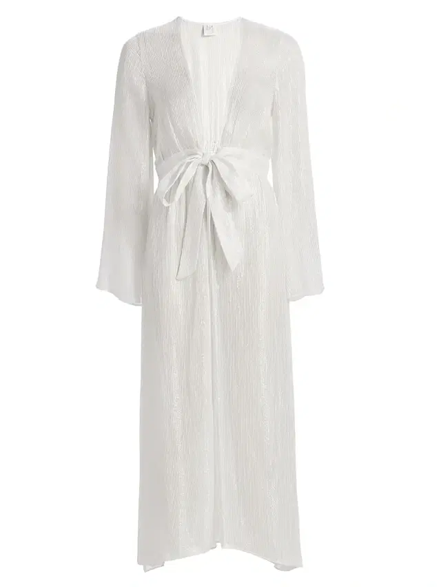 Milly Women's Vince Pinstriped Cover-Up Robe