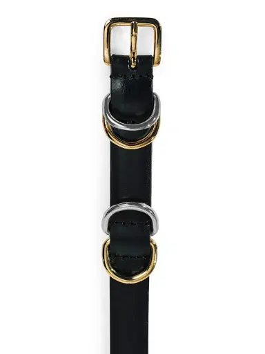 Déhanche Women's Constance Leather Belt - Black And Mixed Metal - Size Large | Thumbnail 3 Déhanche Women's Constance Leather Belt - Black And Mixed Metal - Size Large | Thumbnail 3