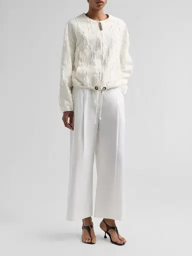 Proenza Schouler White Label Women's Raver Poplin Crop Pants | Thumbnail 2 Proenza Schouler White Label Women's Raver Poplin Crop Pants | Thumbnail 2
