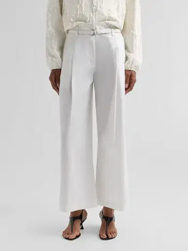 Proenza Schouler White Label Women's Raver Poplin Crop Pants | Thumbnail 4 Proenza Schouler White Label Women's Raver Poplin Crop Pants | Thumbnail 4