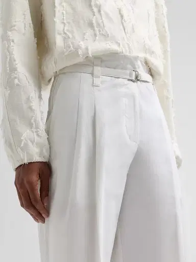 Proenza Schouler White Label Women's Raver Poplin Crop Pants | Thumbnail 5 Proenza Schouler White Label Women's Raver Poplin Crop Pants | Thumbnail 5