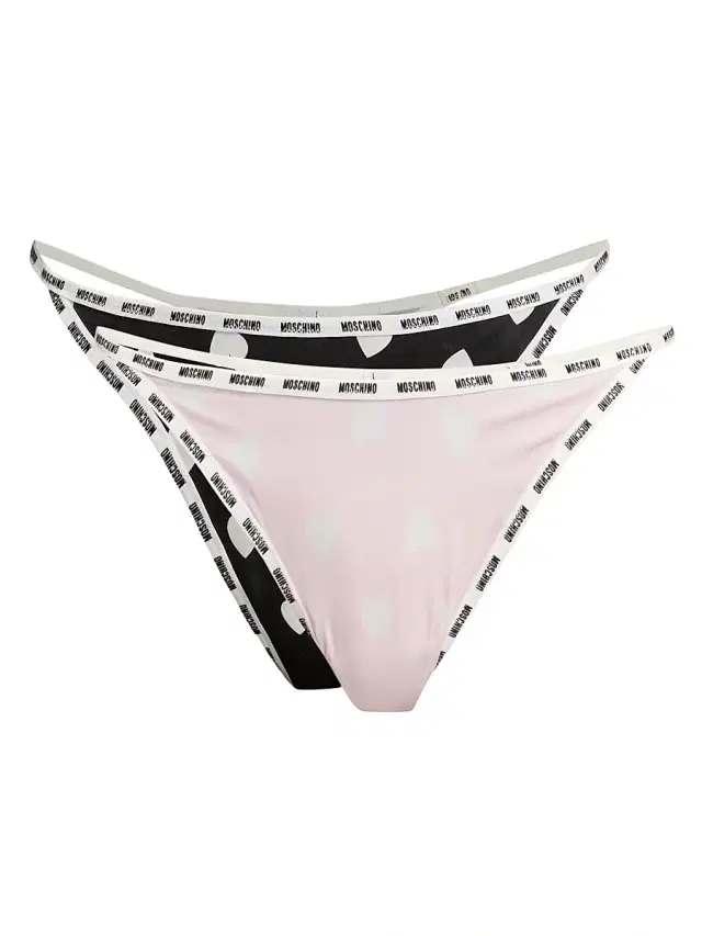 MOSCHINO Women's 2-Pack Printed Thong Set