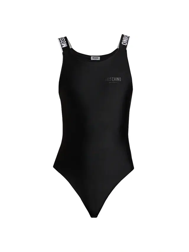 Women's Logo Graphic Bodysuit - Black