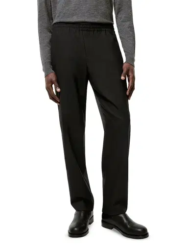 Burberry Men's Trevor Wool Track Pants - Black - Size 38 | Thumbnail 2