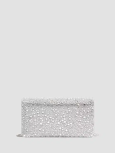 Valentino Garavani Women's VLogo Signature Mini Shoulder Bag with Sparkling Embroidery | Thumbnail 3 Valentino Garavani Women's VLogo Signature Mini Shoulder Bag with Sparkling Embroidery | Thumbnail 3