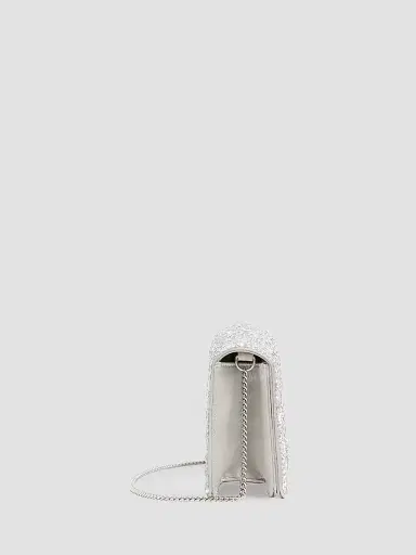 Valentino Garavani Women's VLogo Signature Mini Shoulder Bag with Sparkling Embroidery | Thumbnail 5 Valentino Garavani Women's VLogo Signature Mini Shoulder Bag with Sparkling Embroidery | Thumbnail 5