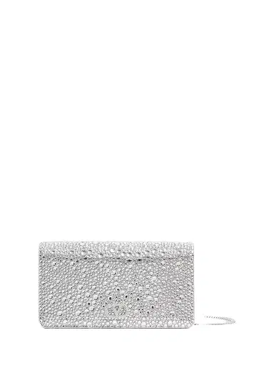 Valentino Garavani Women's VLogo Signature Mini Shoulder Bag with Sparkling Embroidery | Thumbnail 1 Valentino Garavani Women's VLogo Signature Mini Shoulder Bag with Sparkling Embroidery | Thumbnail 1