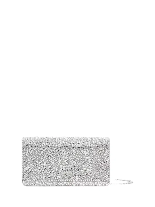 Valentino Garavani Women's VLogo Signature Mini Shoulder Bag with Sparkling Embroidery - Crystal