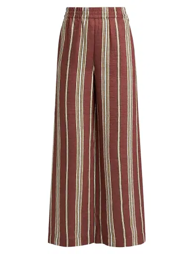 A.L.C. Women's Tyler Striped Linen-Blend Pants - Brunette Multi - Size XL | Thumbnail 1 A.L.C. Women's Tyler Striped Linen-Blend Pants - Brunette Multi - Size XL | Thumbnail 1