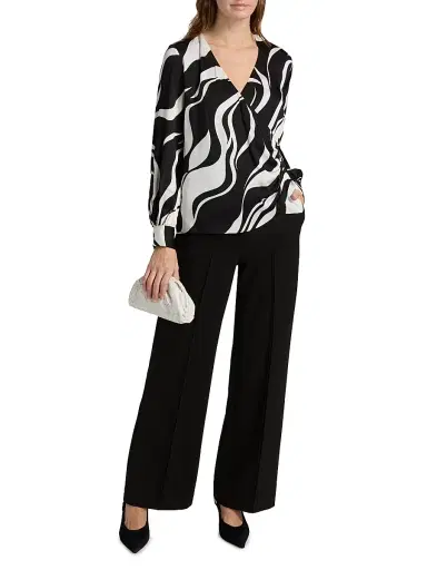 Elie Tahari Women's The Estelle Abstract Print Silk-Blend Top | Thumbnail 2 Elie Tahari Women's The Estelle Abstract Print Silk-Blend Top | Thumbnail 2