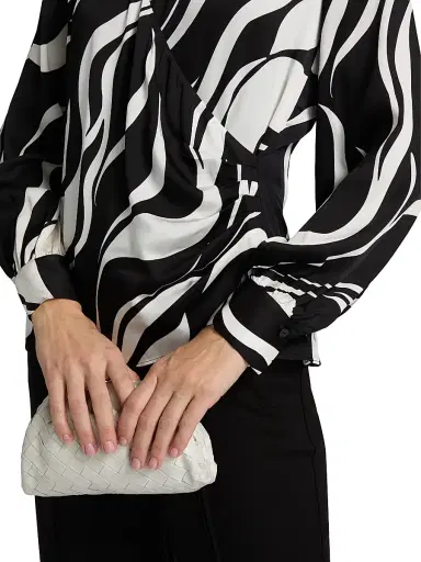 Elie Tahari Women's The Estelle Abstract Print Silk-Blend Top | Thumbnail 6 Elie Tahari Women's The Estelle Abstract Print Silk-Blend Top | Thumbnail 6