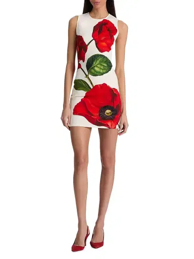 Alice + Olivia Women's Wynell Floral Minidress - Summer Poppy - Size 8 | Thumbnail 2