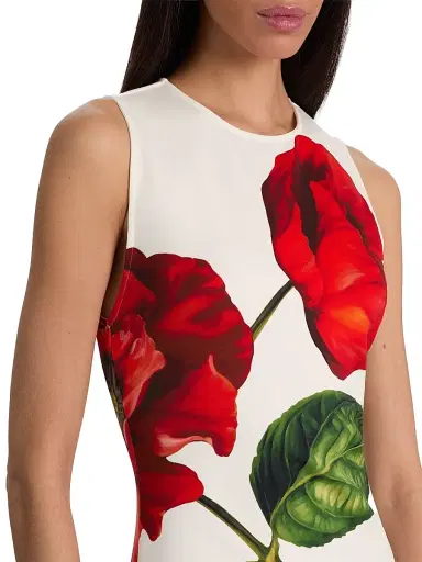 Alice + Olivia Women's Wynell Floral Minidress - Summer Poppy - Size 8 | Thumbnail 6