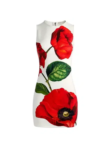 Alice + Olivia Women's Wynell Floral Minidress - Summer Poppy - Size 8 | Thumbnail 1
